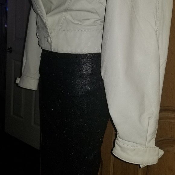 80s REAL VINTAGE LEATHER JACKET SIZE MEDIUM - Picture 5 of 9